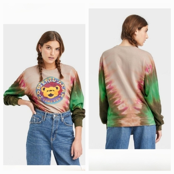 Grateful Dead Tops ‎ Grateful Dead Tie Dye Sweatshirt - Picture 1 of 6
